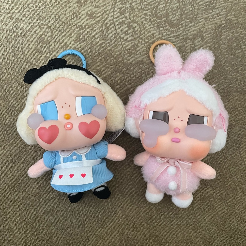 Pop Mart Cry Baby Series Crying Again Pink Blue